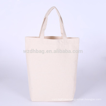 Hot Selling Reusable Natural Color Grocery Canvas Cotton Shopping Tote Bag For Promotion, Supermarket And Advertising